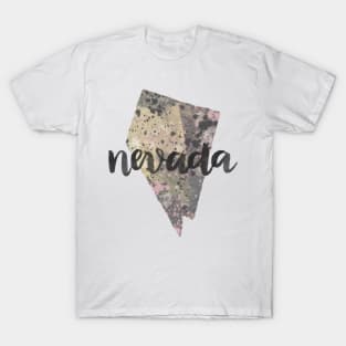 nevada - calligraphy and abstract state outline T-Shirt